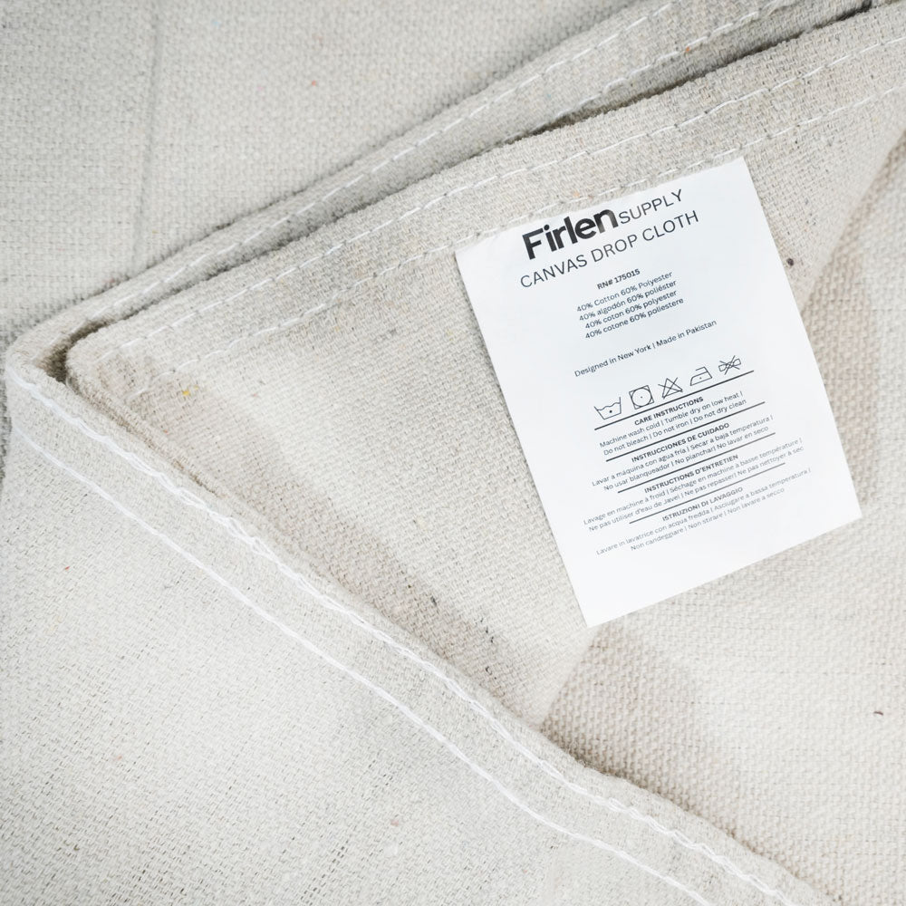 Heavy-Duty 8oz Cotton Canvas Drop Cloth (4ft x 12ft)